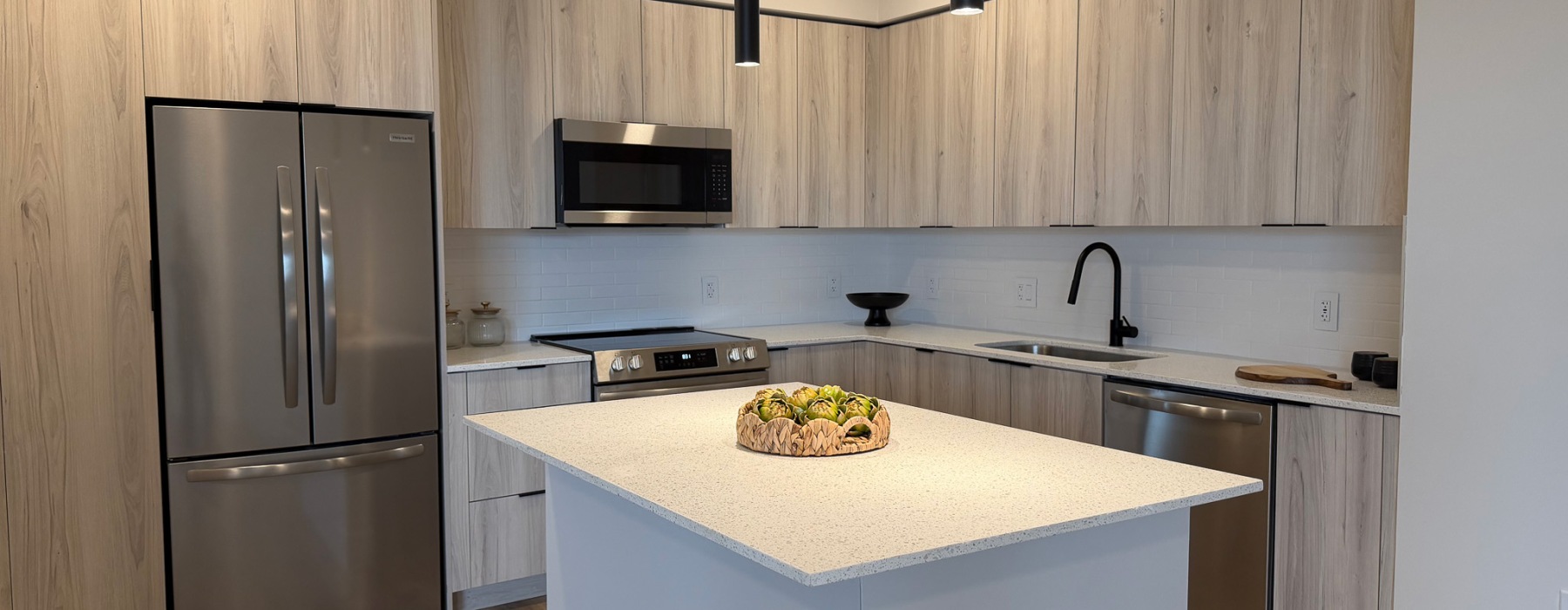 Kitchen with Light Cabinets