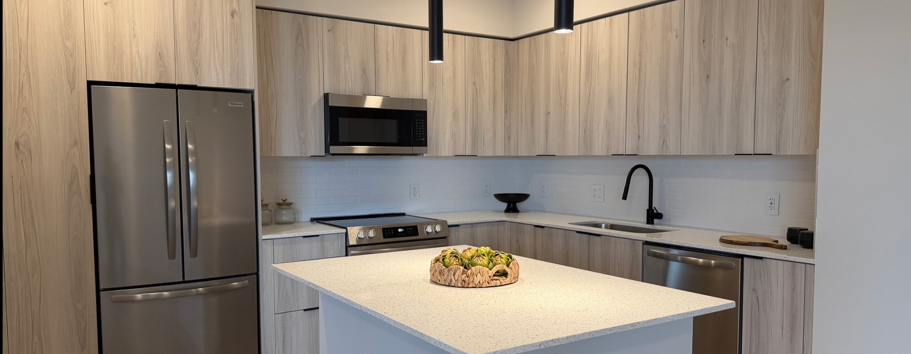 Kitchen with Light Cabinets
